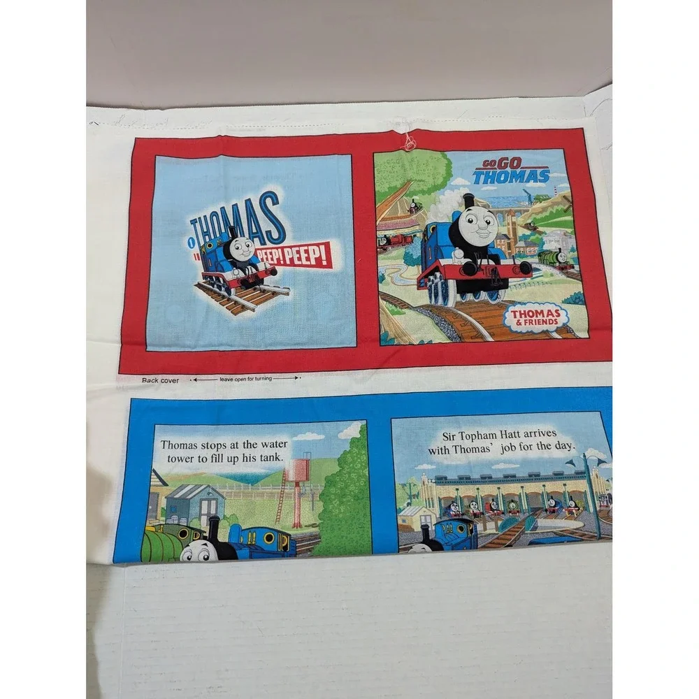 Thomas the Tank Engine Fabric Panel VIP by Cranston 2011 Soft Book Cotton‎ DIY
